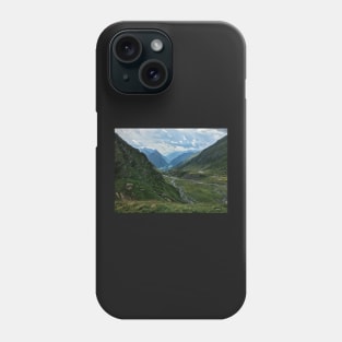 View on Beautiful Swiss Alpine Valley (Ticino, Switzerland) Phone Case