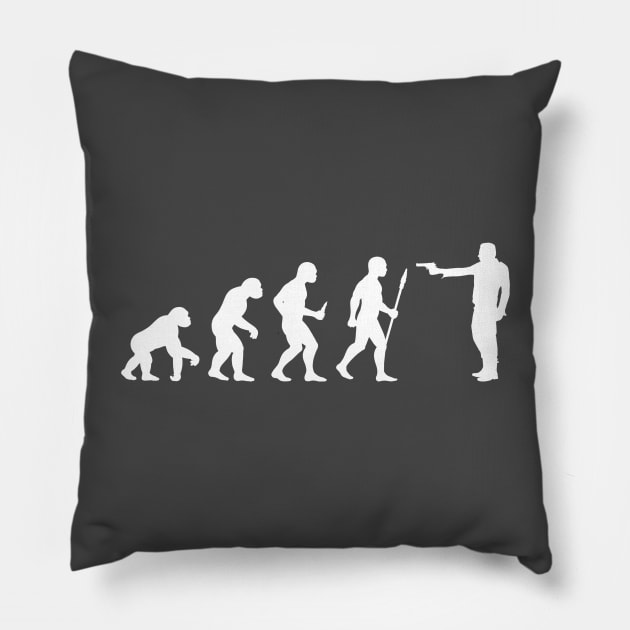 Evolution of Mankind Pillow by Drop23