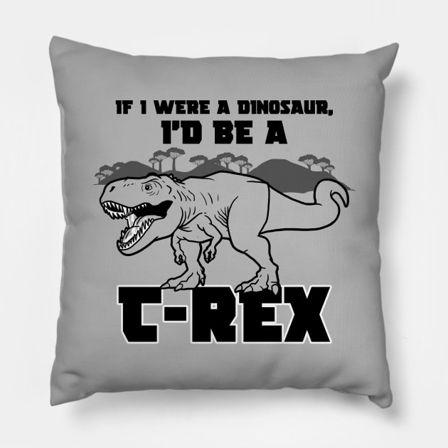 Funny T-Rex Dinosaur Tyrannosaurus Rex Funny Prehistoric Slogan Meme Pillow by BoggsNicolas