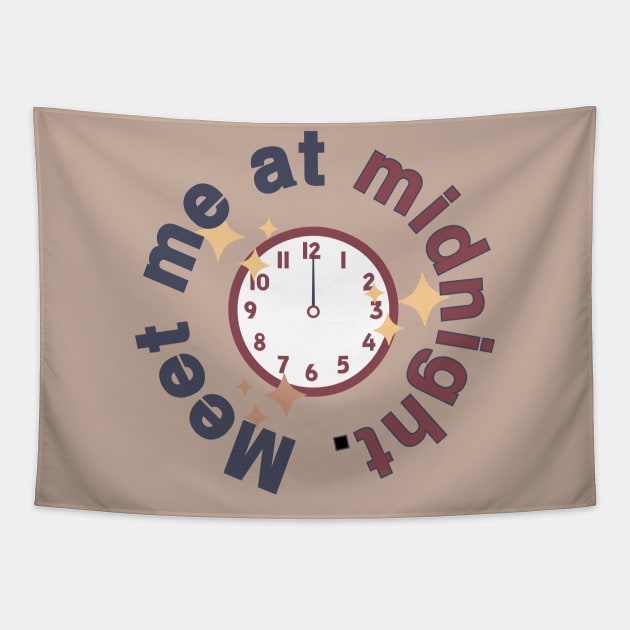 Meet Me At Midnight Mahogany Tapestry by Likeable Design