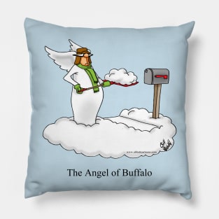 Funny Spectickles Christmas Angel Cartoon Pillow