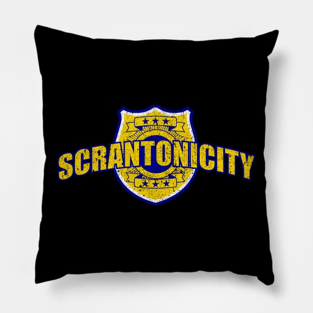 Scrantonicity Pillow by huckblade