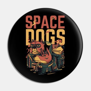 Space Dogs Pin