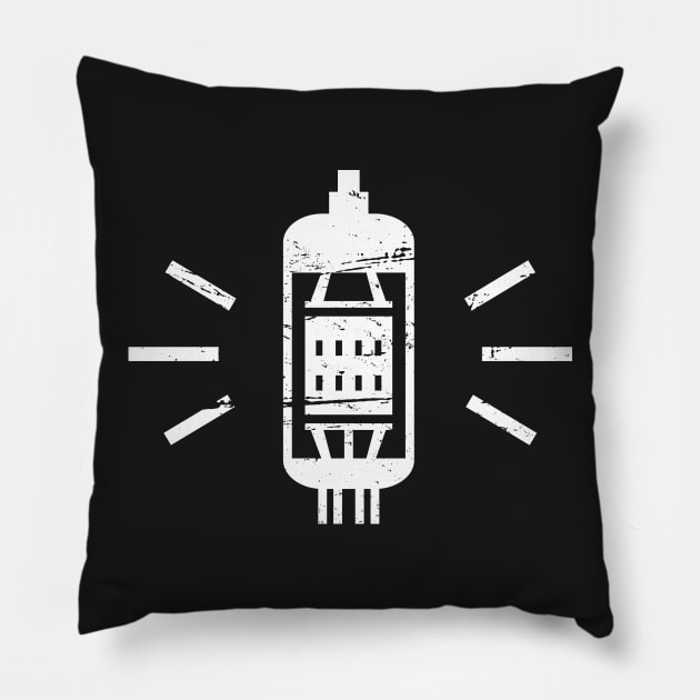 Distressed Vacuum Tube | Synth & Guitar Amp Pillow by MeatMan