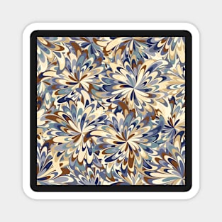 Bright fantastic abstract flowers Magnet