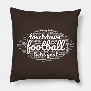 Football Word Cloud Pillow