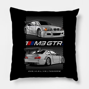 BMW M3 GTR White Pillow