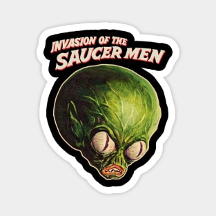 Invasion of the Saucer Men )( Original Horror Fan Art Magnet