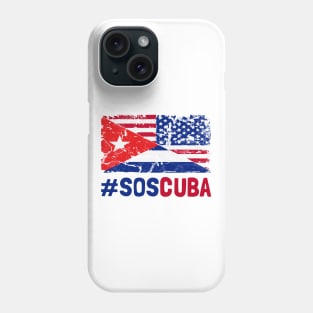 SOS Cuba Flag Free Cuba Libre 2021 Phone Case