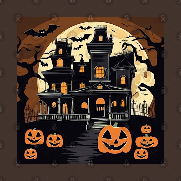 Haunted House Vintage by socialart