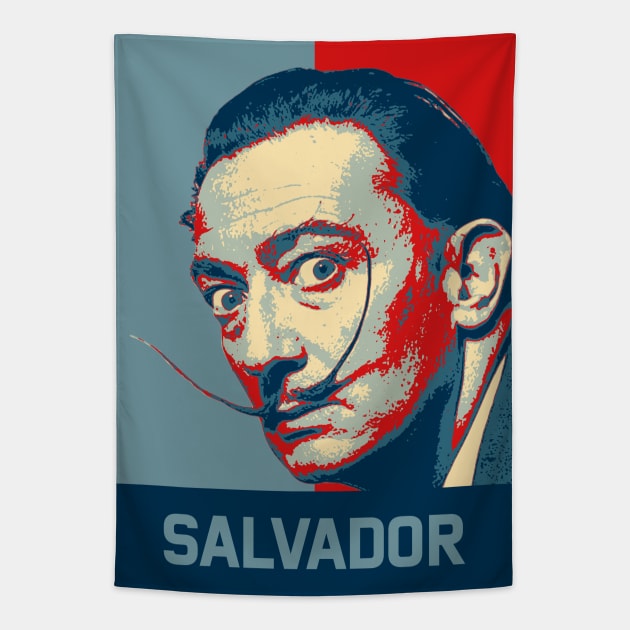 Salvador Dali Tapestry by mrcatguys