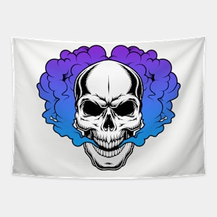 Smoking Skull Tapestry