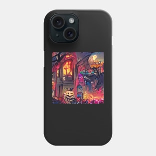 SURREAL HALLOWEEN STREET SCENE Phone Case