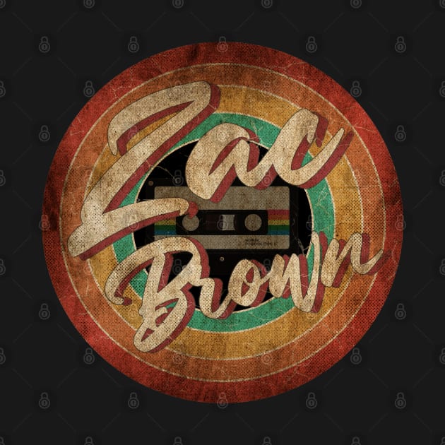 Zac Brown Vintage Circle Art by antongg
