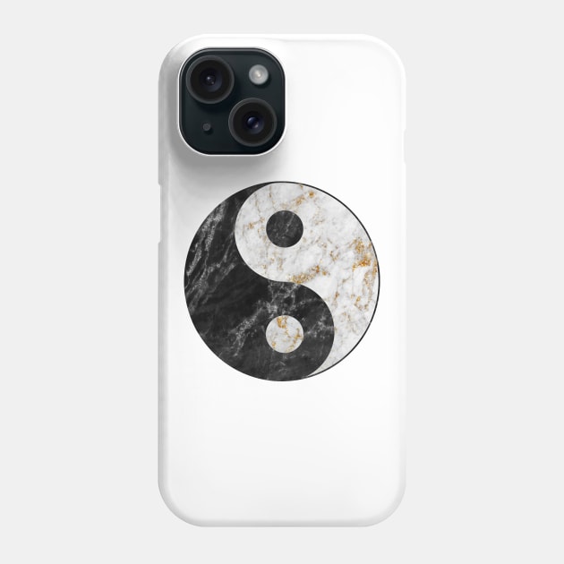 Marble - Yin & Yang Phone Case by lunaroveda