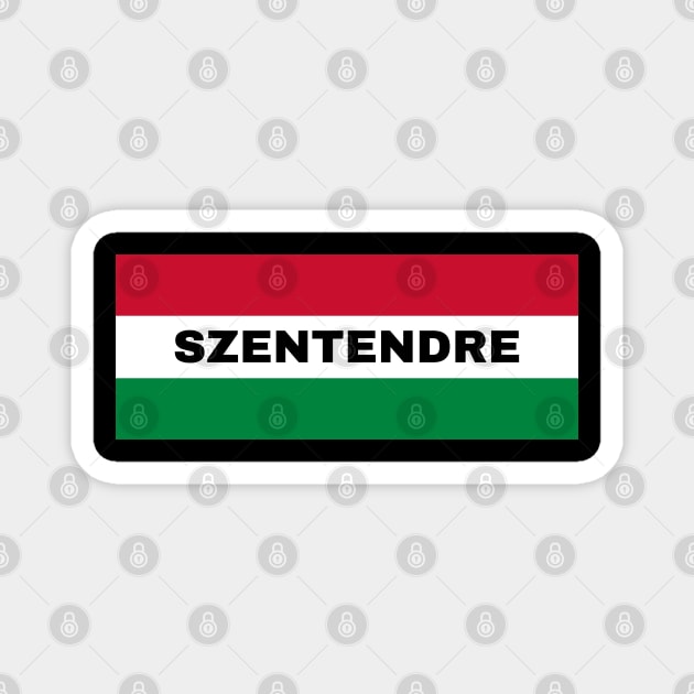 Szentendre City in Hungarian Flag Magnet by aybe7elf