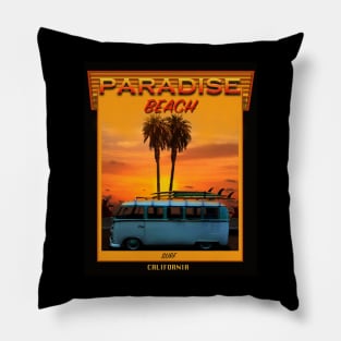 SURFING PARADISE BEACH Pillow