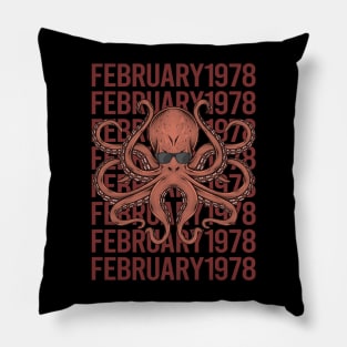 Funny Octopus - February 1978 Pillow