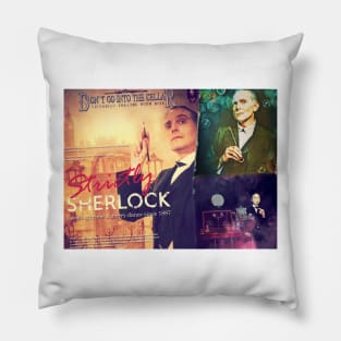 Don't Go Into The Cellar - Sherlock Montage Pillow