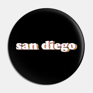 San Diego Retro Pin