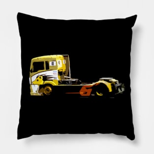 truck racing Pillow