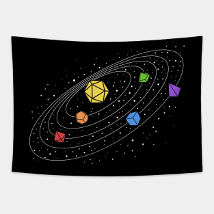 Solar System Dice Tabletop RPG Tapestry