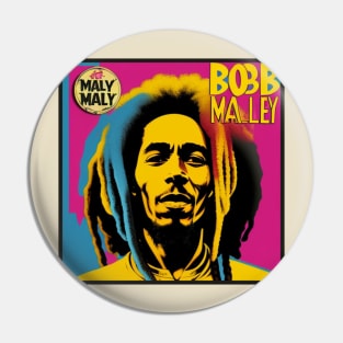 Reggae Music Legend Vinyl Record Artwork Pin