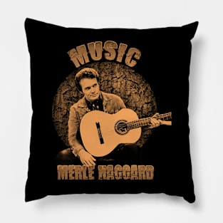 merle haggard //musician Pillow