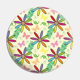 Floral Pattern Design Pin