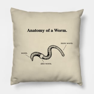 Anatomy of a Worm - Light Pillow