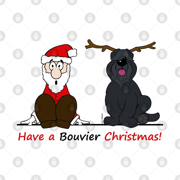 Have a Bouvier Christmas by LivHana