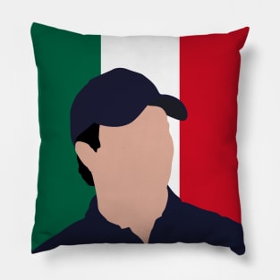 Sergio Perez Face Art - Flag Edition Pillow