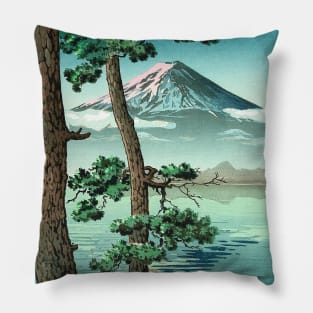 Mt Fuji from Lake Kawaguchi by Tsuchiya Koitsu Pillow