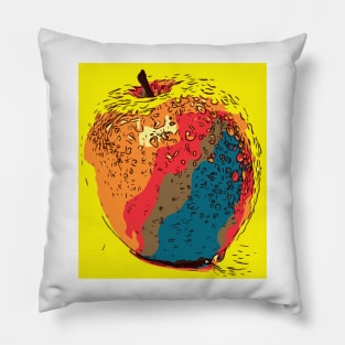 Apple Pop Art Retro Vintage Pillow