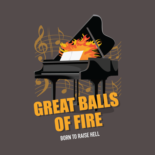 Great Balls of Fire - Alternative Movie Poster by MoviePosterBoy