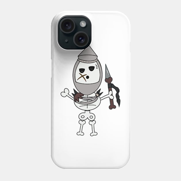 Cute skeletons doodle style Phone Case by Sumet