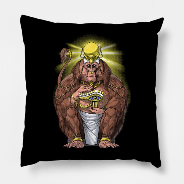 Ancient Egyptian Mythology Aani Pillow by underheaven