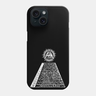 All-Seeing Illuminati Eye Symbol - White Phone Case