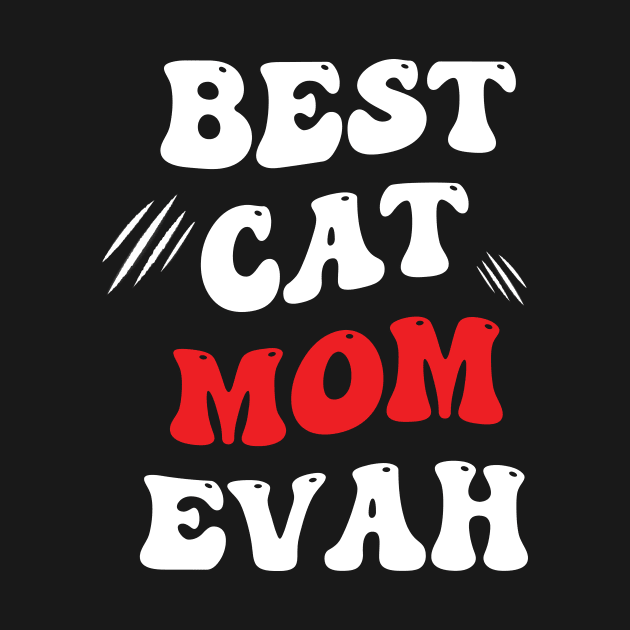 groovy best cat mom ever mothers day design for mom by tee-Shirter