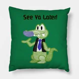 Masked Alligator Pillow