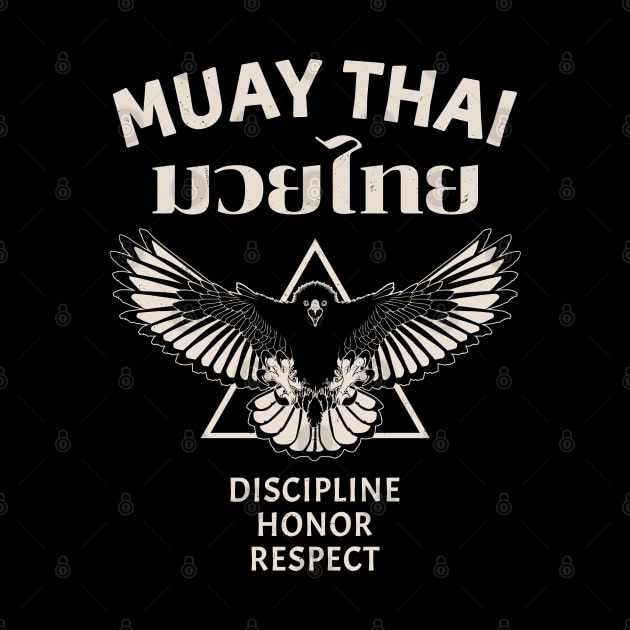 Muay Thai Eagle by NicGrayTees