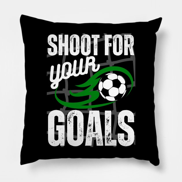 Shoot For Your Goals Pillow by jackofdreams22