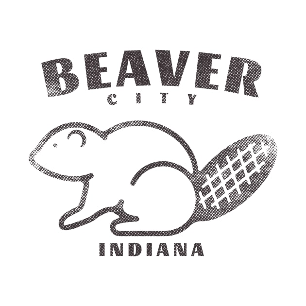 Beaver City, IN (Grunge) by Where?!? Apparel