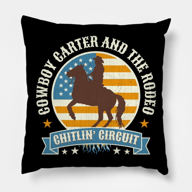 Cowboy Carter And The Rodeo Chitlin Circuit Pillow by Point Shop