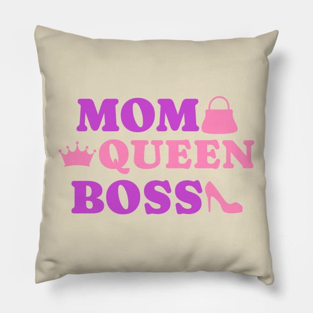 Mom queen boss mother Pillow by easecraft