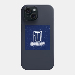 Elevator, lift, cabin, cabinet, doors, technology, light, universe, cosmos, galaxy, shine, concept Phone Case