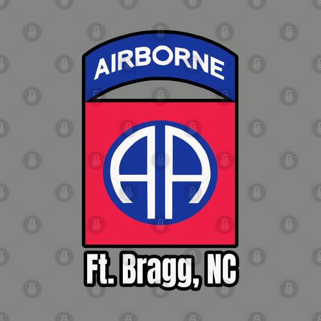 82nd Airborne Ft. Bragg Outline by Trent Tides