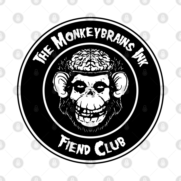 Monkey Brains INK Fiend Club Button Parody on light colors! by GodsBurden