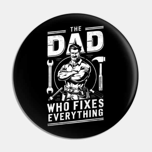 Fathers Day Worlds Best Dad Father Birthday Gift For Daddy Handyman Tools Funny Present DIY Carpenter Builder Pin by DeanWardDesigns