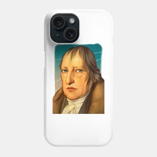 German Philosopher Hegel illustration Phone Case